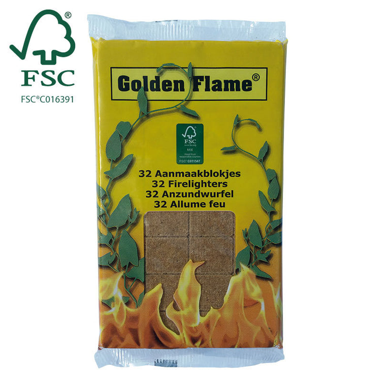 Goldene Flamme Goldene Flammschichten braun 32 Teile