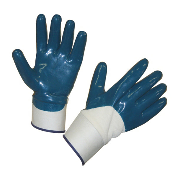 Keron-Handschuh blau NBR mit Kapuze