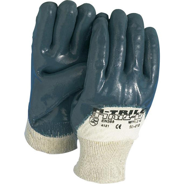 Handschuhblauer NBR-Trikotkragen