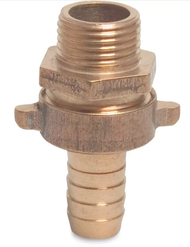 Geka 33 Verbindungskupplung Messing 1 x 25 mm Außengewinde