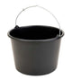 Baueimer Kunststoff schwarz 12l
