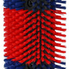 Halbrunde Kuhbürste Rinderbürste Blau-Rot XL