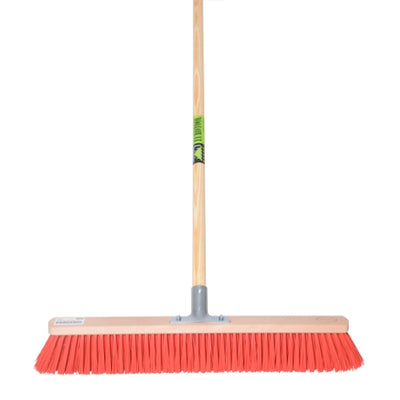 Mm Eurotool Besen 60 cm roter Nylon-Stielhalter mm Stiel 150 cm