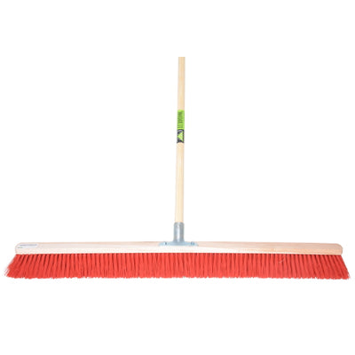 Mm Eurotool Besen 100 cm roter Nylon-Stielhalter mm Stiel 150 cm