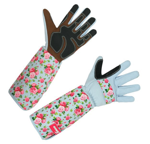 Keron Rosen-Brennnessel-Handschuh mt8m Rosegarden lange Stulpe