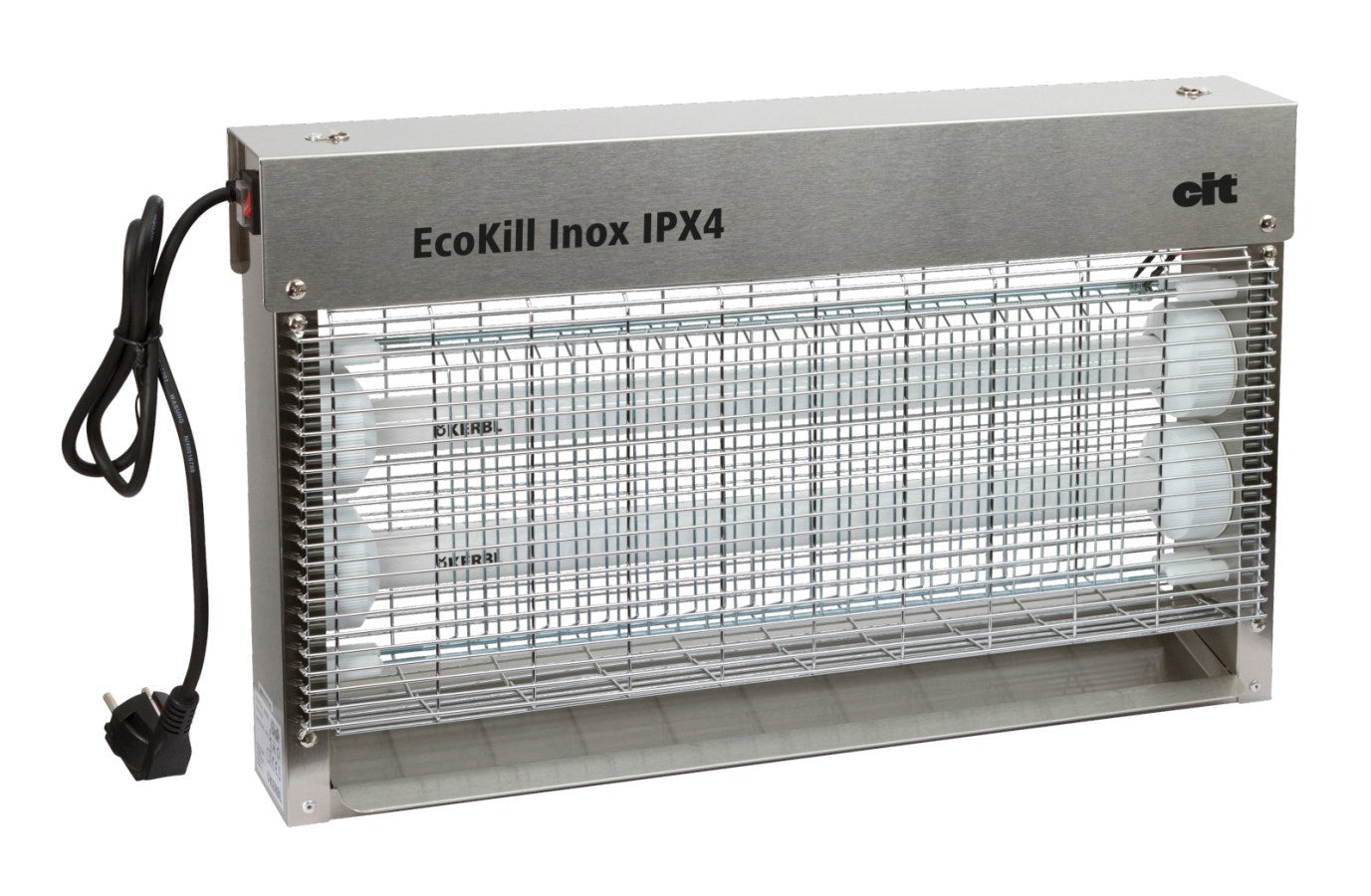 Ecokill elektrische Fliegenbox Edelstahl IPX4 2 x 15 W