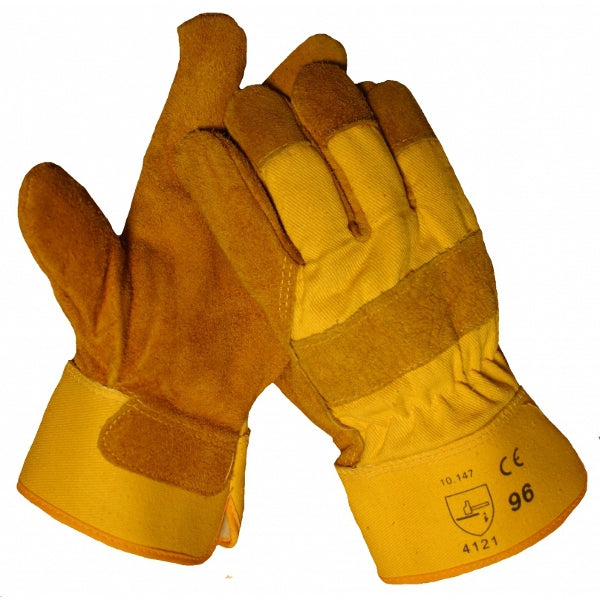 Handschuh aus Spaltleder, mit Schaumstoff gefüttert