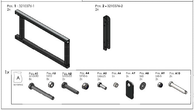 Wandmontageset für Heubox