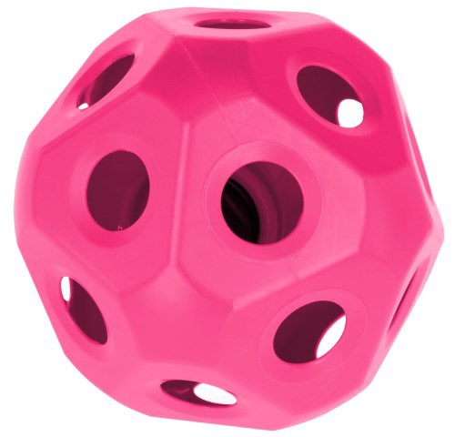 Rosafarbener Spielzeugball zum Füttern
