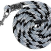 Führstrick Mustang Karabiner silber schwarz weiß