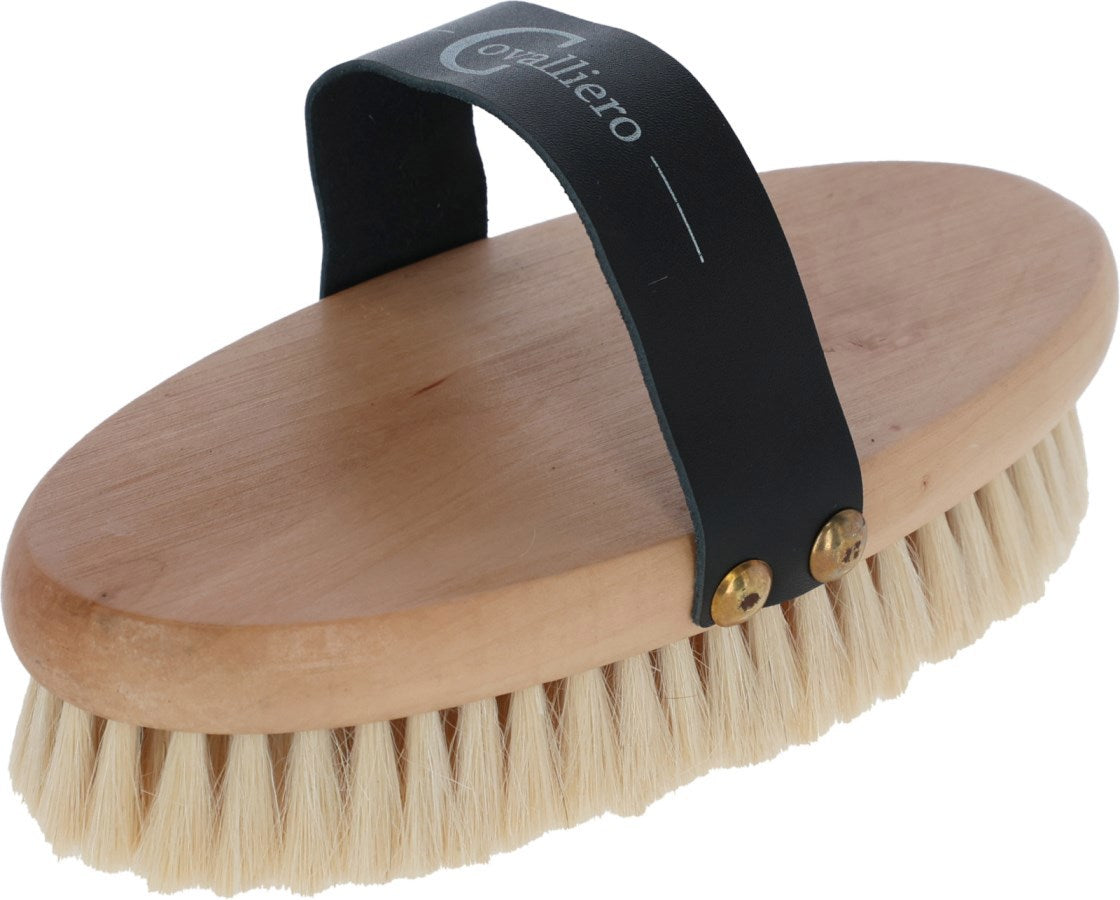Pferdebürste mit Holzrücken