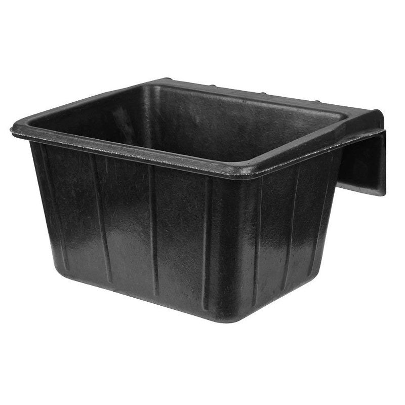 Hängender Futternapf aus Gummi, schwarz, 25 l