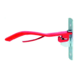 Sattelhalter flach klappbar rot