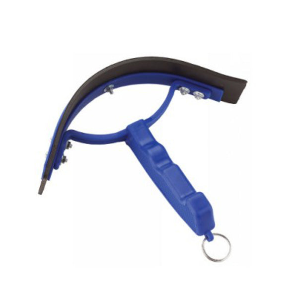 Schweißmesser Kunststoff gebogen blau