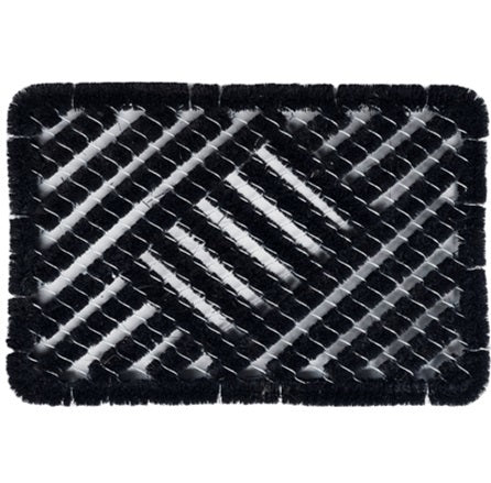 Bürstenmatte Fußmatte Kokosnuss schwarz 40x60cm