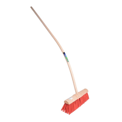 Mm Eurotool Kommunalbesen 45cm Kunstfaser rot mm Ergostiel 170cm