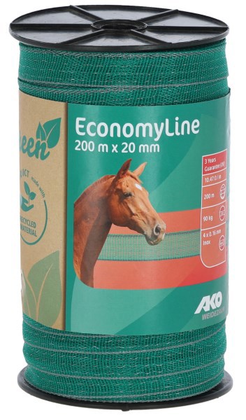 Ako Band Economyline 200m 20mm grün grau 4x016mm