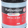 Ako Platinumline Zaunschnur 6 mm 200 m weiß blau