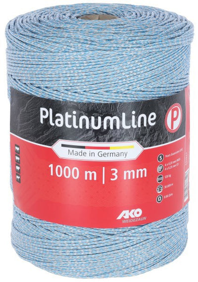 Ako Platinumline Elektrokabel Litze weiß blau 1000m