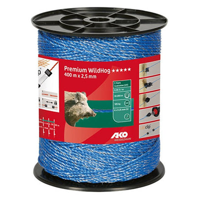 Ako Premium Wildhog Elektrozaun Blau 6x 025 400m