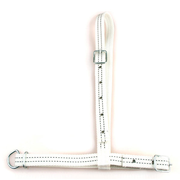 Weidehalfter ohne Kette Nylon weiß