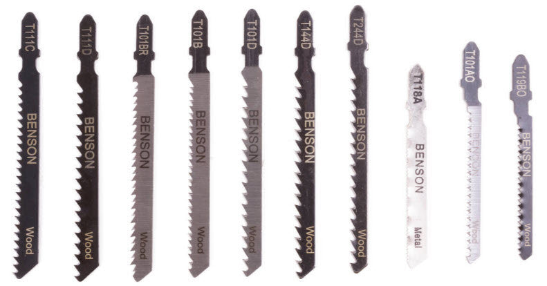 Stichsägeblätter-Set 10-teilig, Profi-Schaft