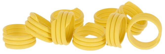 Hähnchenringe 16mm gelb 20 Stück