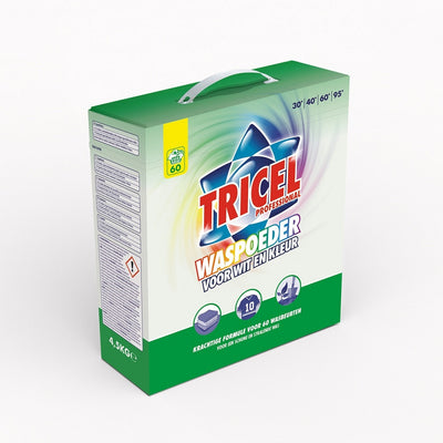Tricel-Waschpulver für weiße Farbe, 45 kg