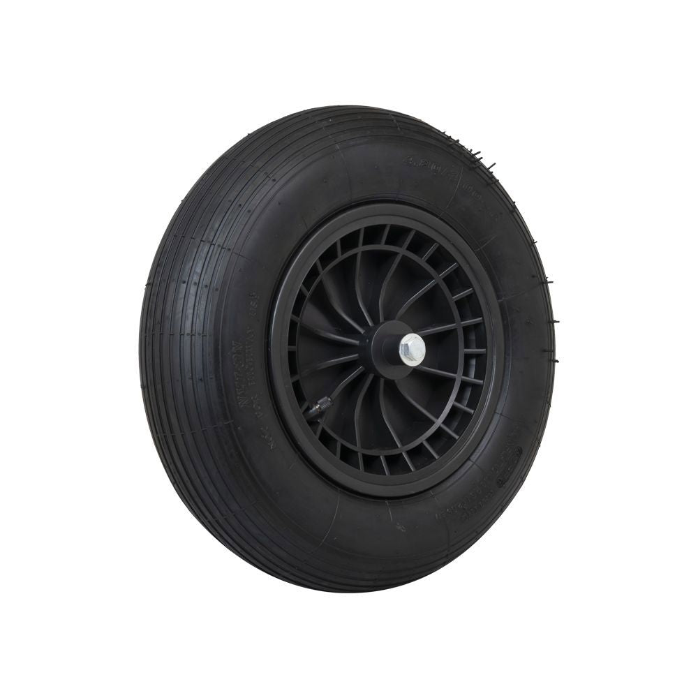 Produkte Rad 400x8 2-lagiger Reifen Kunststofffelge schwarz Achse 13cm mm