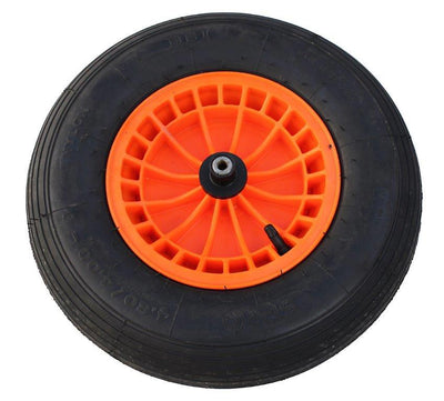 Fort Rad 480400x8 2-lagiger Reifen Kunststofffelge orange Achse 13cm