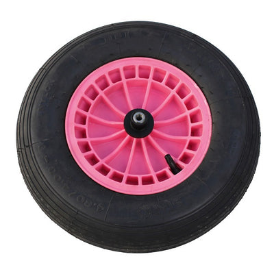 Fort Rad 480400x8 2-lagiger Reifen Kunststofffelge rosa Achse 13cm