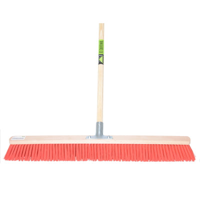Mm Eurotool Besen 80cm roter Nylon-Stielhalter mm Stiel 150cm