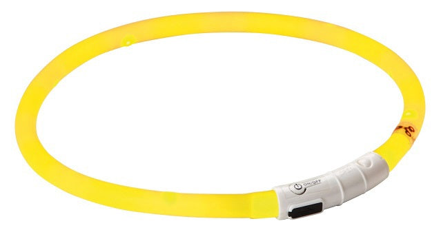 Kerbl Maxi-Safe-LED-Halsband gelb, Länge 55 cm