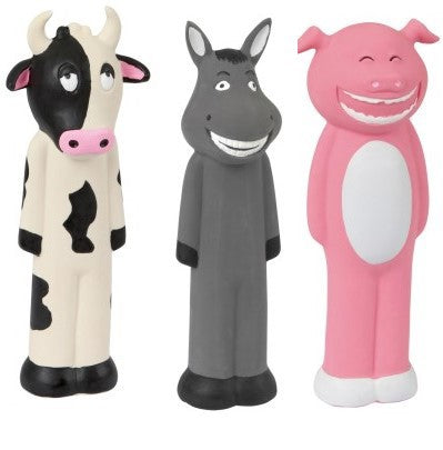 Latex-Hundespielzeug Kuh Schwein Esel