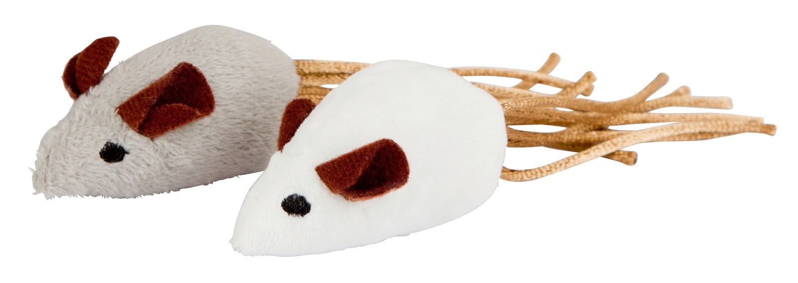 Maus grau weiß 7cm 2 Stück