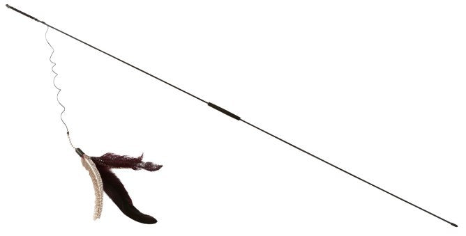 Katzenspielstange XXL mit 3 Kleiderbügeln 95 cm