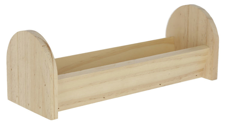 Kerbl Futtertrog für Nagetiere 28 x 10 x 10 cm aus Holz