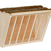 Kerbl Heuraufe XL mit natürlichem Sitzbrett 28 x 205 x 22 cm