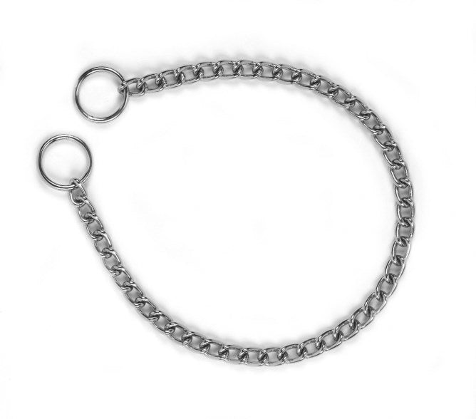 Halskette Schlupfkette Hund einzeln 4 mm 60 cm verchromt