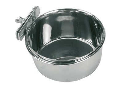Kerbl Edelstahlbehälter 300 ml 12 cm Schraubbefestigung für Vögel