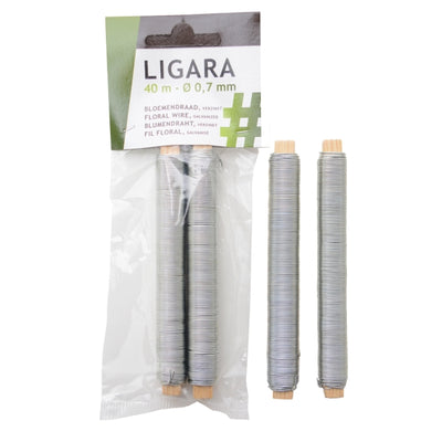 Ligara Blumendraht Bindedraht verzinkt 40m 2 Stück