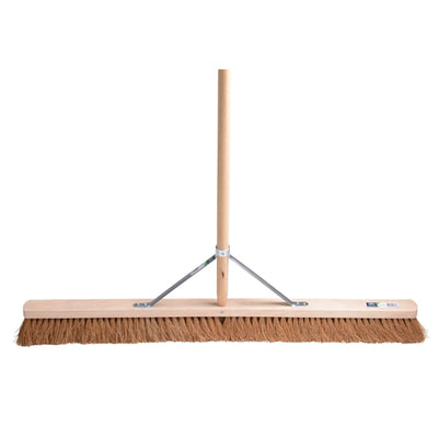 Mm Eurotool Produkte Raumbodenkehrer FSC 100 cm Holz Kokosnuss mm mit Stiel 160 cm