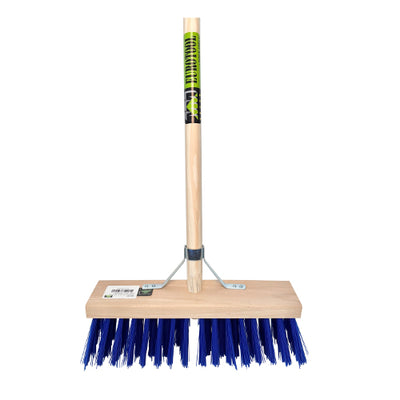 Mm Eurotool Stallbesen PVC blau 36cm FSC-Stiel 150cm Stockhalter