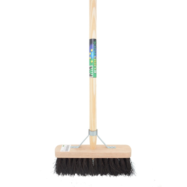 Mm Eurotool Besen FSC 29 cm Becken schwarz mm Stiel 150 cm Stockhalter