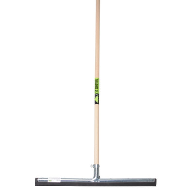 Mm Eurotool Bodenwischer Metall 55 cm schwarzer Gummi mm Griff 150 cm