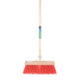 Mm Eurotool Produkte Besen FSC 35 cm Kunstfaser rot mm plus Stiel 150 cm plus Stockhalter