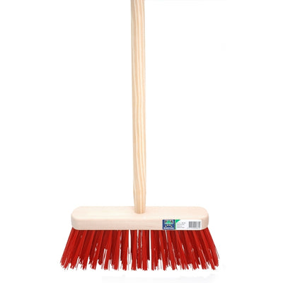 Mm Eurotool Besen FSC 29cm Kunstfaser rot mm mit Stiel 120cm Promotion