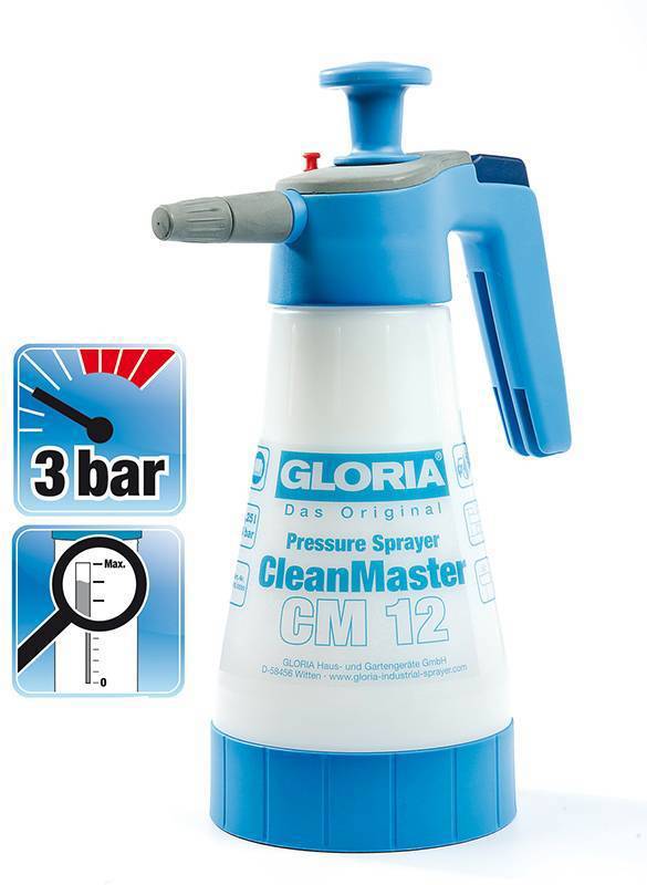 Gloria Handdrucksprüher Clean Master cm12 125 Liter
