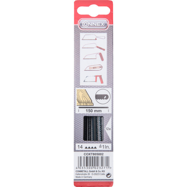 Connex COXT805003 Ersatzsäge Blade 150 mm Metall 12 Teile
