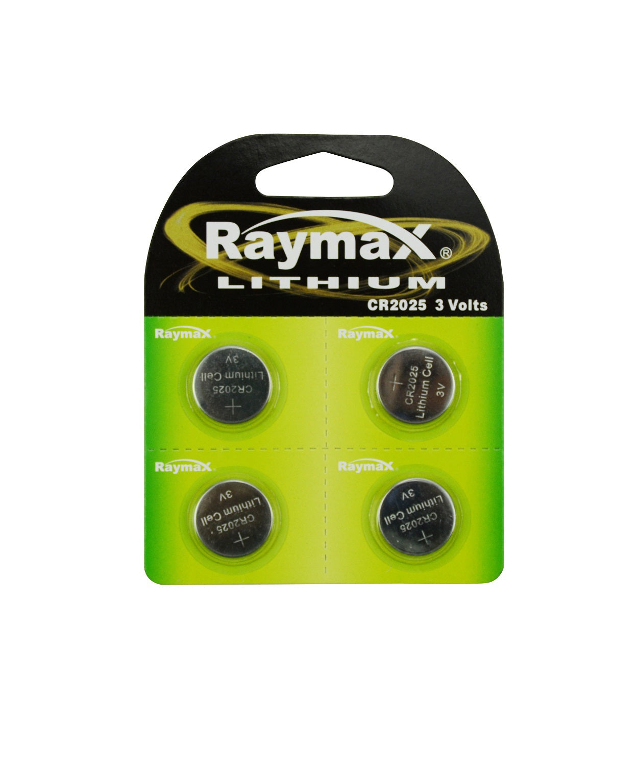 Raymax Produkte Knopfzellenbatterie 3V CR2025 4 Stück